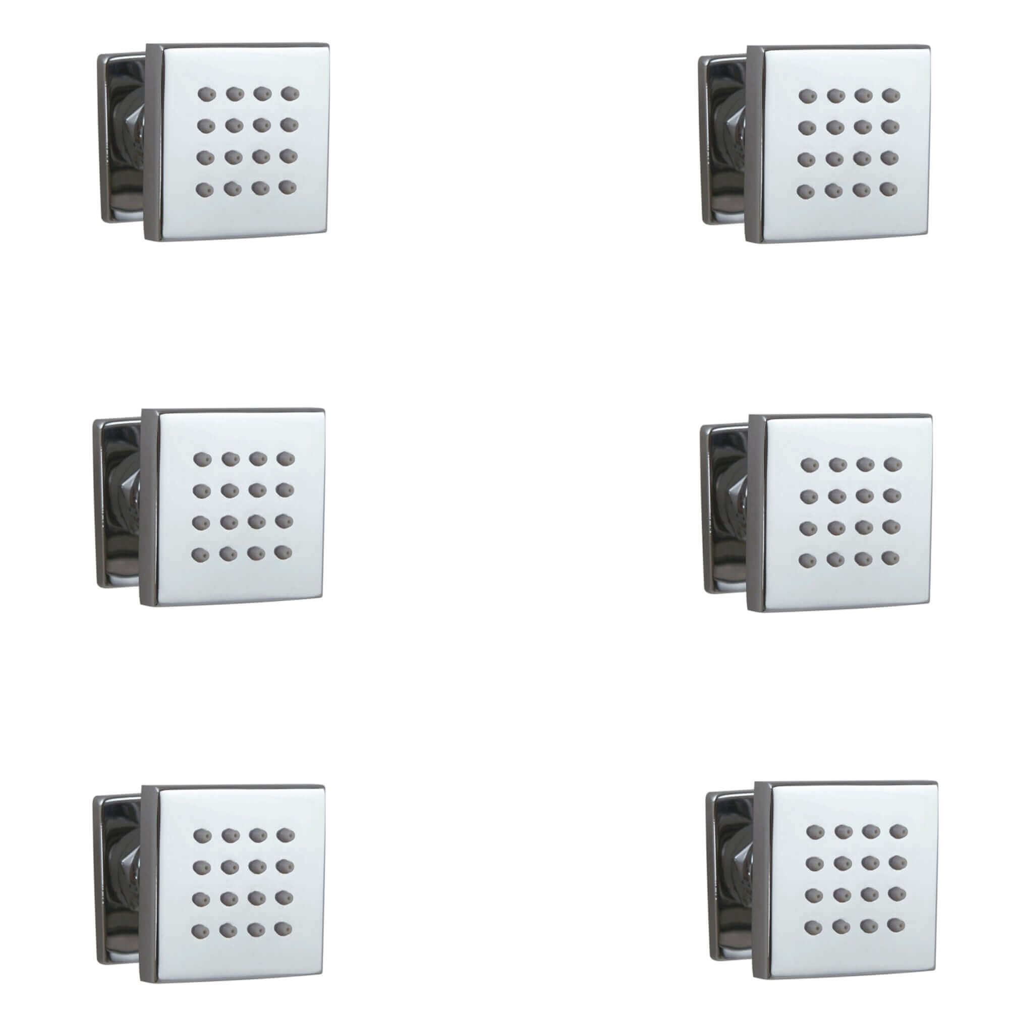 Buy 6 x square shower body jets - chrome Online UK | HOUSE OF ENKI